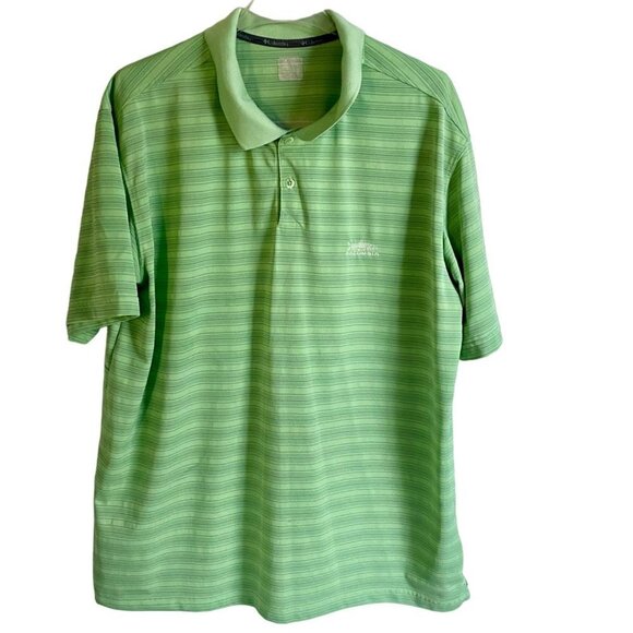 Columbia Green Polyester Polo with Back Vent Men's Size XXL - Picture 1 of 7